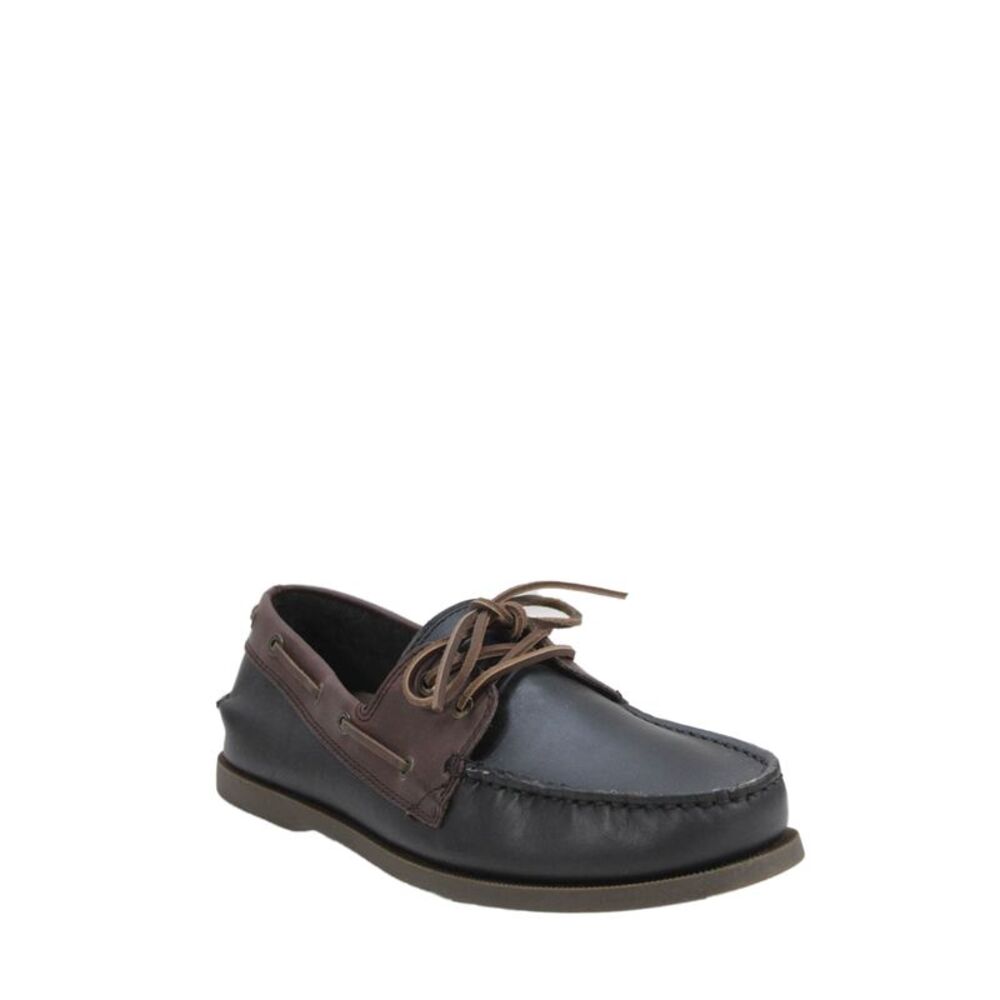 G.H. Bass and Co. Mens Leather Round Toe Lace-Up Loafers Black Size 11.5